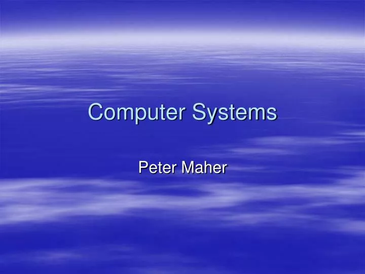 computer systems
