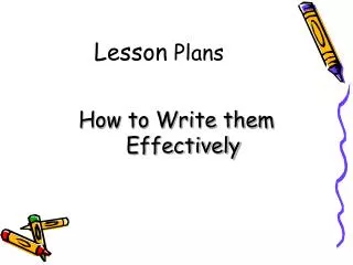 Lesson Plans