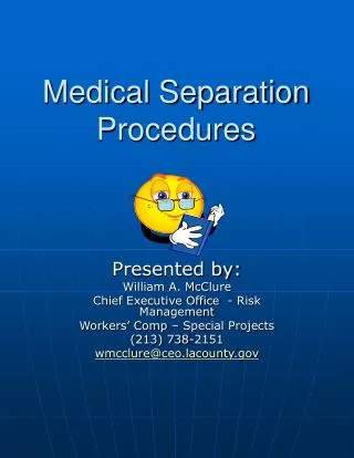 Medical Separation Procedures