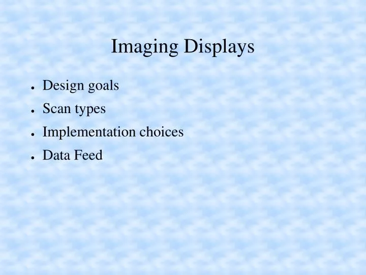 imaging displays