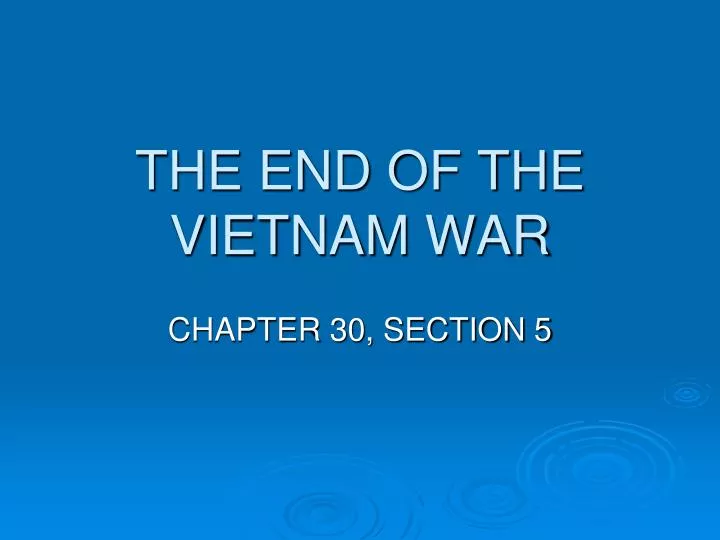 the end of the vietnam war