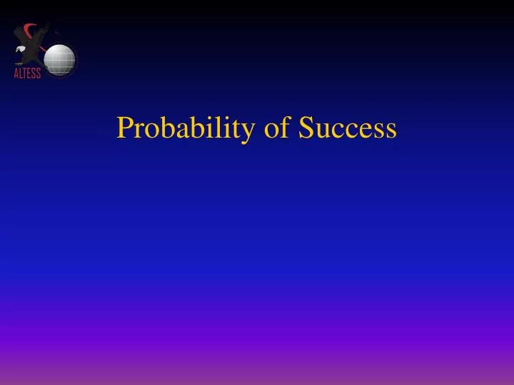 probability of success