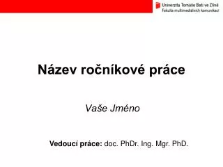 n zev ro n kov pr ce