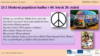 23 1 modern popul rn hudba v 60 letech 20 stolet