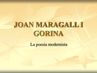 joan maragall i gorina