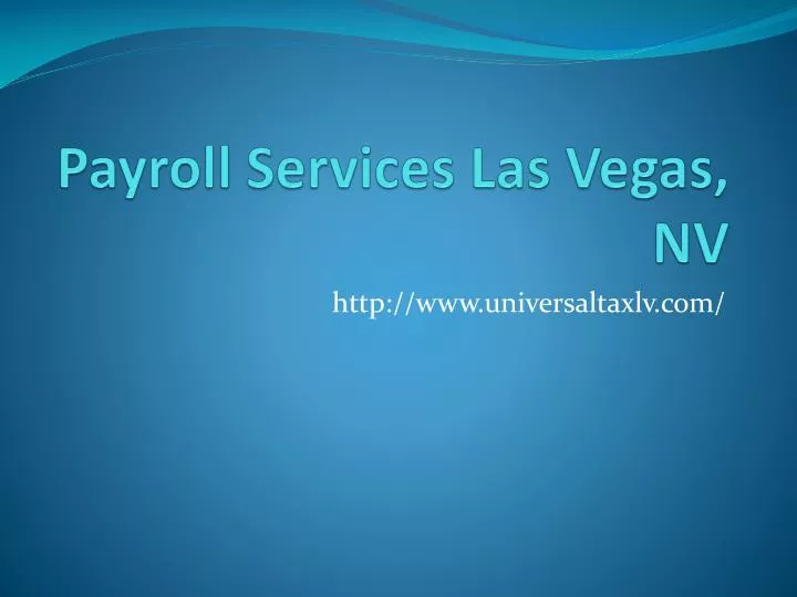 payroll services las vegas nv