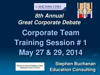 8th Annual Great Corporate Debate