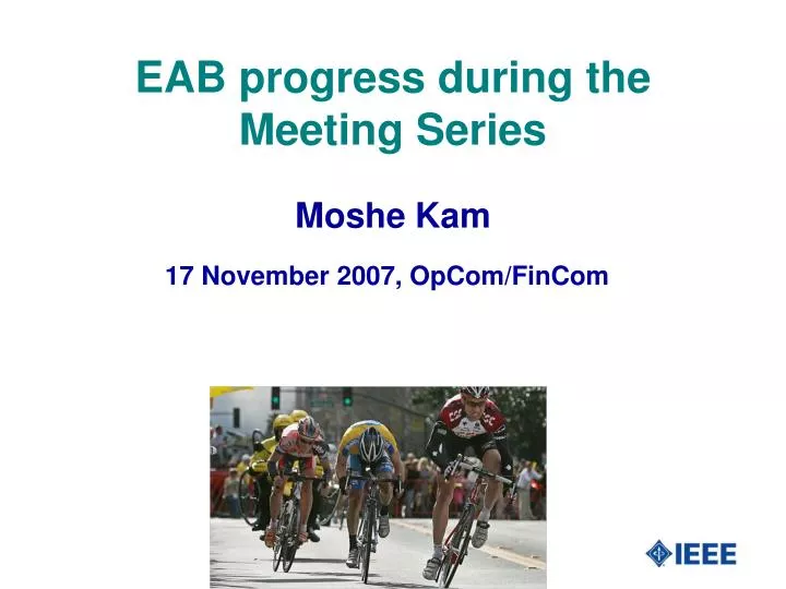 eab progress during the meeting series
