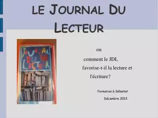 le j ournal d u l ecteur