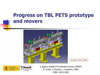 Progress on TBL PETS prototype and movers