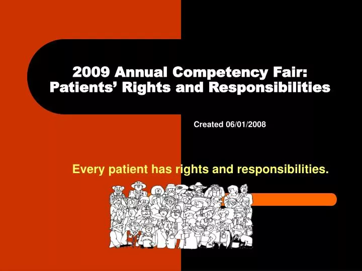 2009 annual competency fair patients rights and responsibilities
