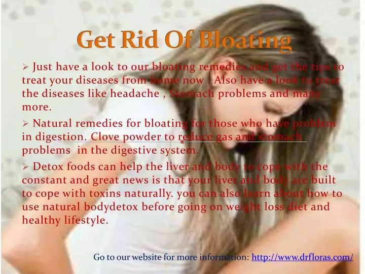 get rid of bloating