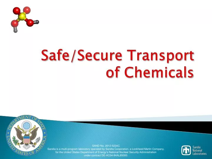 safe secure transport of chemicals