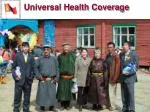 Universal Health Coverage - slide 1