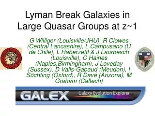 Lyman Break Galaxies in Large Quasar Groups at z~1