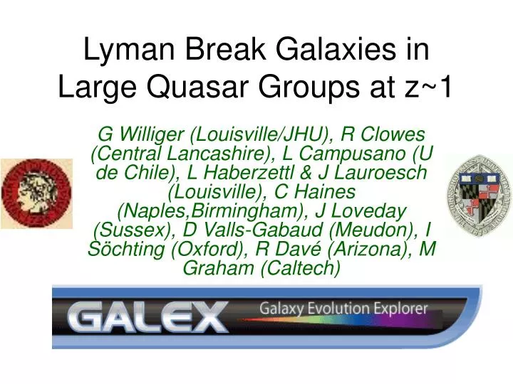 lyman break galaxies in large quasar groups at z 1