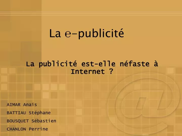 la publicit