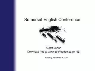 Somerset English Conference