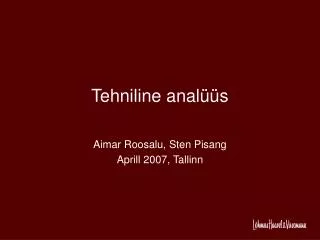 tehniline anal s