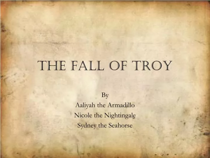the fall of troy