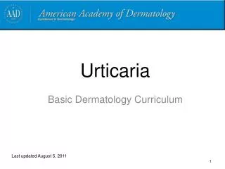 urticaria
