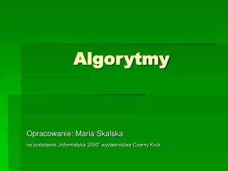 algorytmy