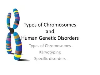 Types of Chromosomes and Human Genetic Disorders