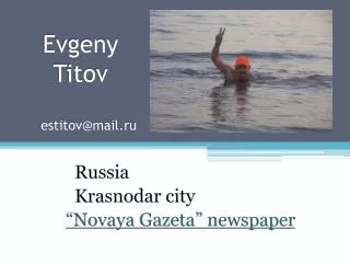 Russia Krasnodar city “Novaya Gazeta” newspaper