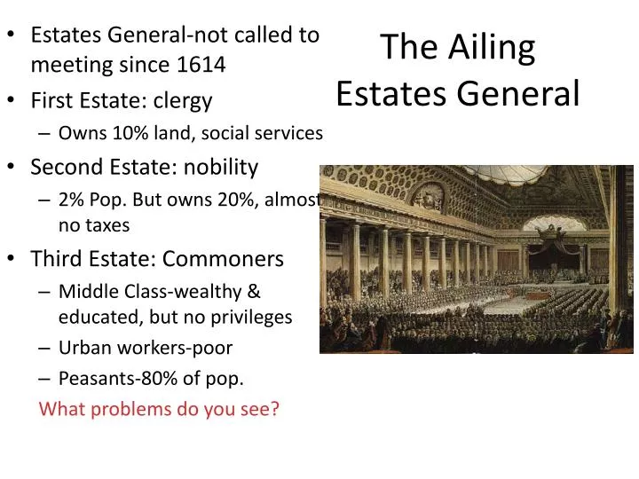the ailing estates general