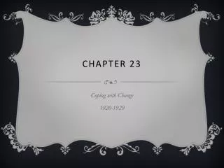 Chapter 23