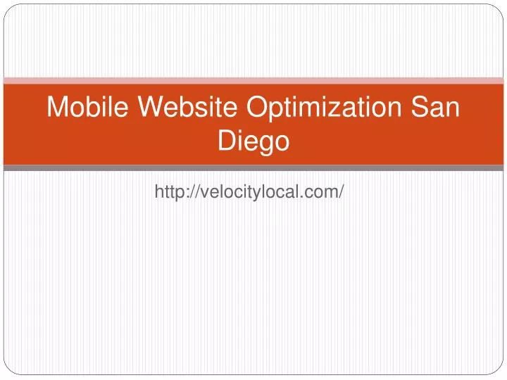 mobile w ebsite optimization san diego