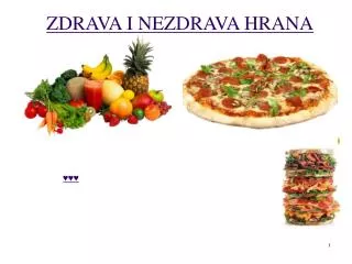 zdrava i nezdrava hrana