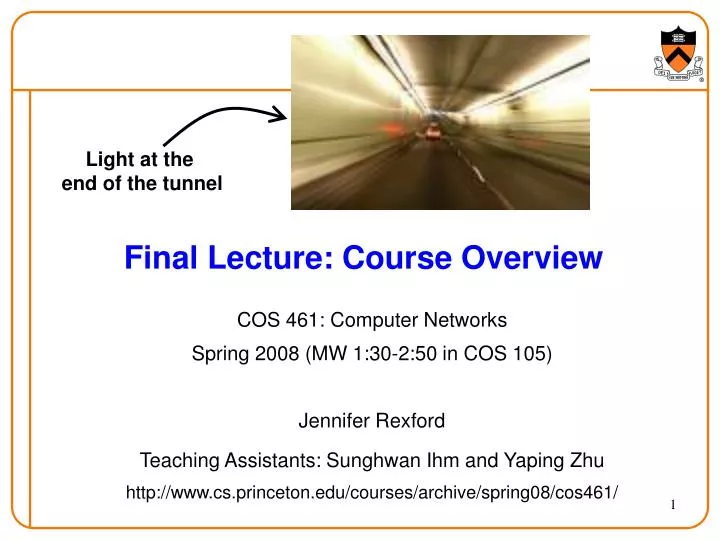 final lecture course overview