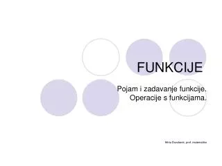 funkcije