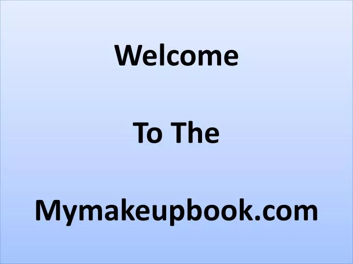 welcome to the mymakeupbook com