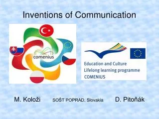 Inventions of Communication