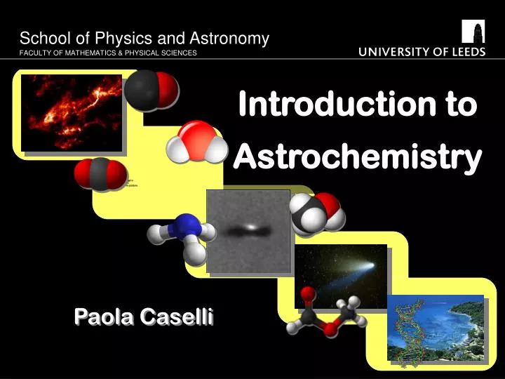 introduction to astrochemistry