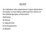 Psychological Disorders and Social Psychology - slide 1