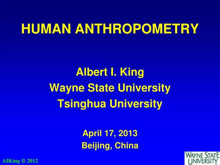 human anthropometry