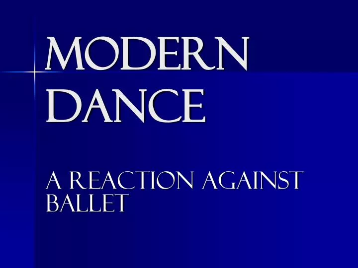 modern dance