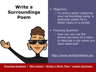 Write a Surroundings Poem
