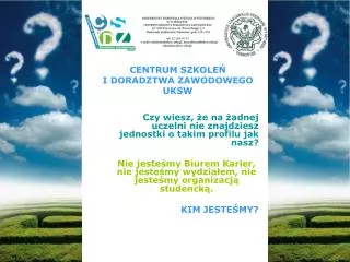 centrum szkole i doradztwa zawodowego uksw