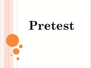 pretest