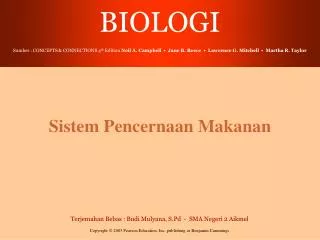 sistem pencernaan makanan