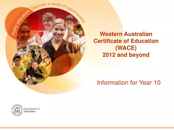 western australian certificate of education wace 2012 and beyond