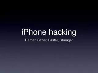 iPhone hacking