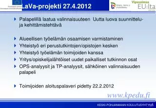 palava projekti 27 4 2012