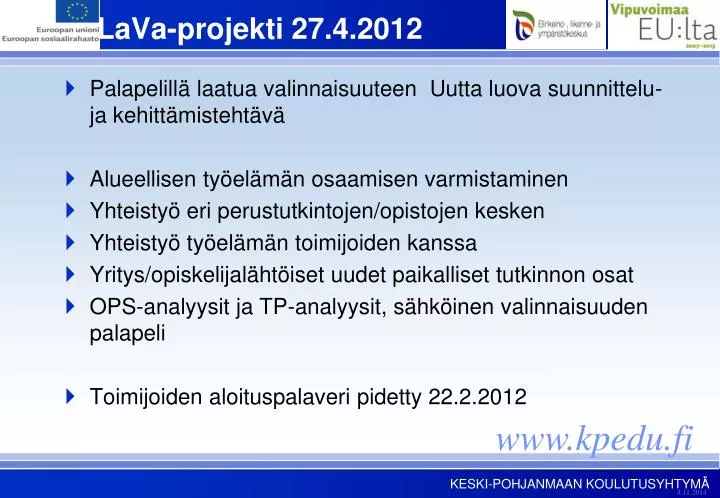 palava projekti 27 4 2012