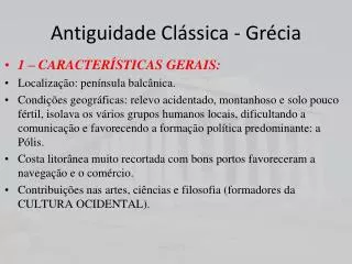 antiguidade cl ssica gr cia