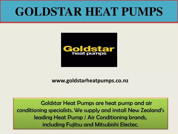 goldstar heat pumps